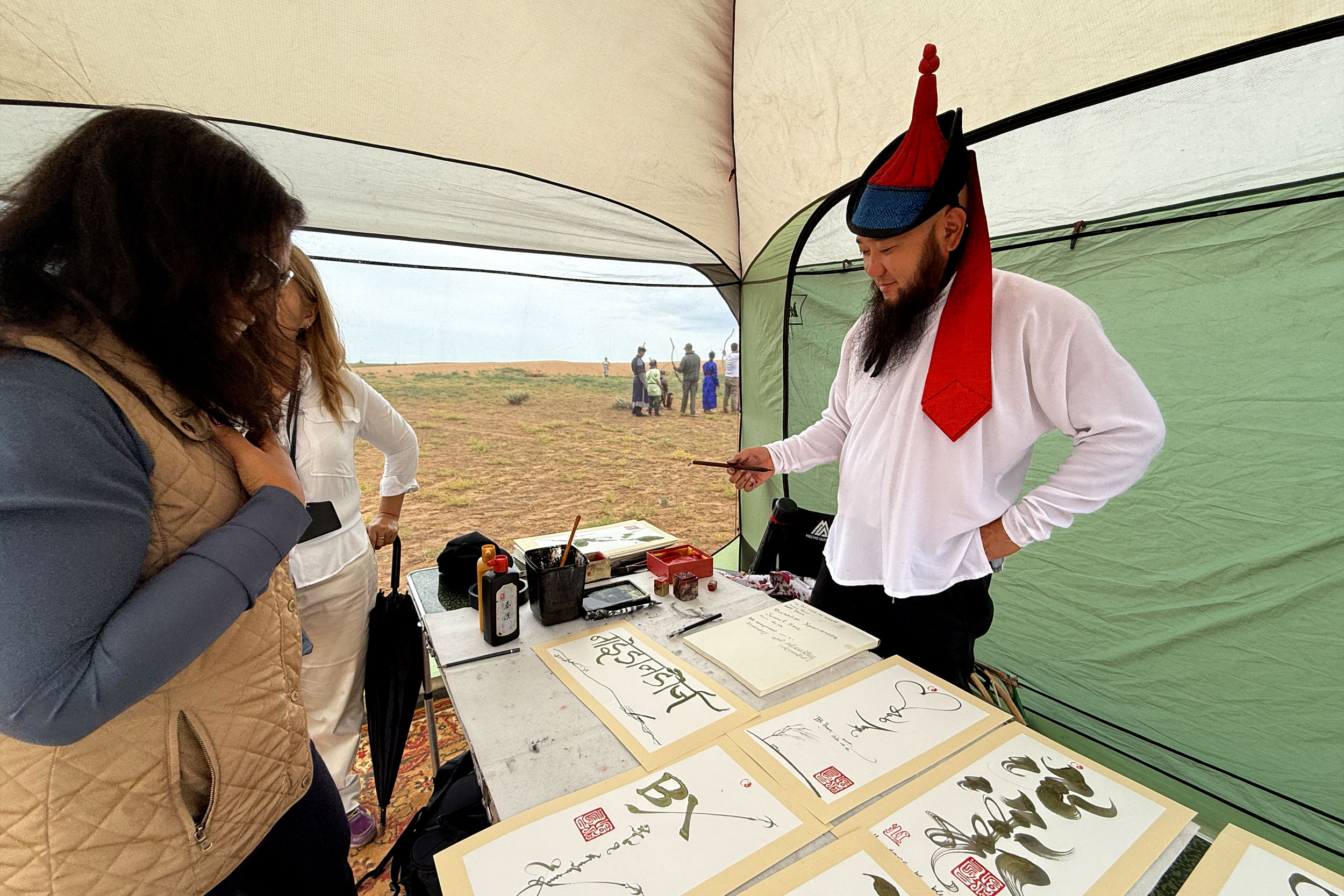 Calligraphy at Three Camel Lodge